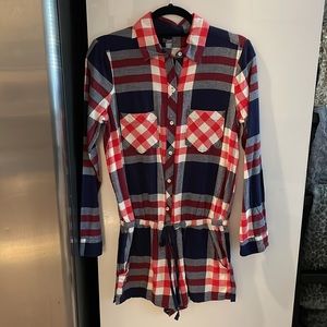 Aerie Plaid Romper